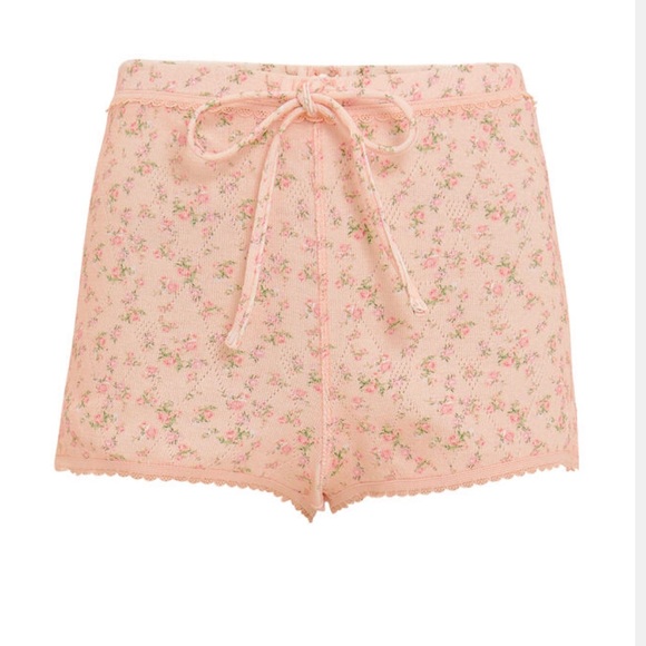 NWTS Loveshackfancy pink Layla shorts - Picture 1 of 7